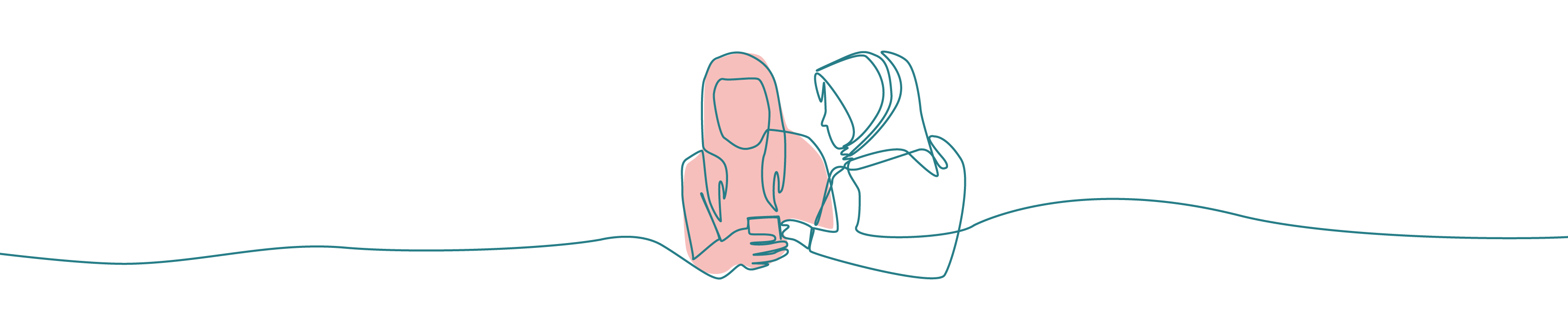 Two people looking at a phone